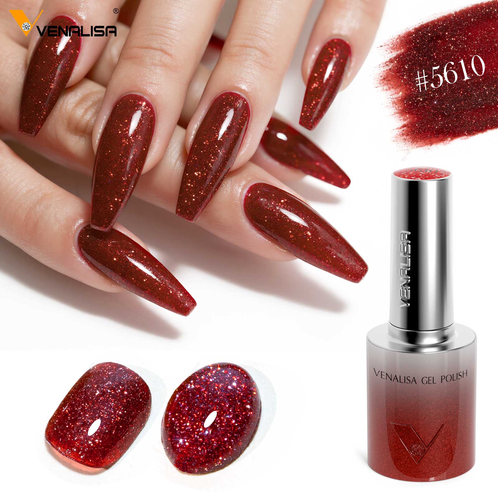 10ML Glitter & Cat Eye Gel 60 Colors Set (With Color Display) TPO Free Hema Free - Image 12