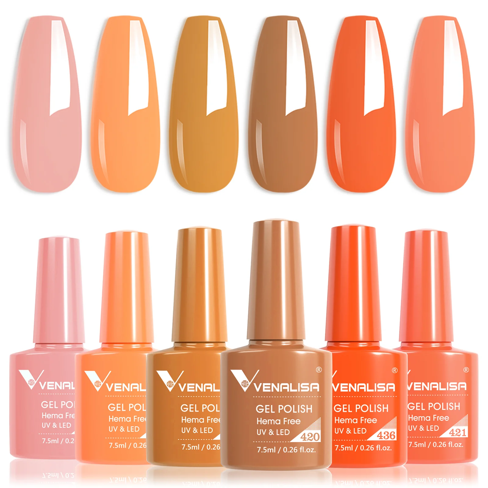 6 Colors Gel Polish Set 7.5ML*6 (TPO Free Hema Free) - Image 7