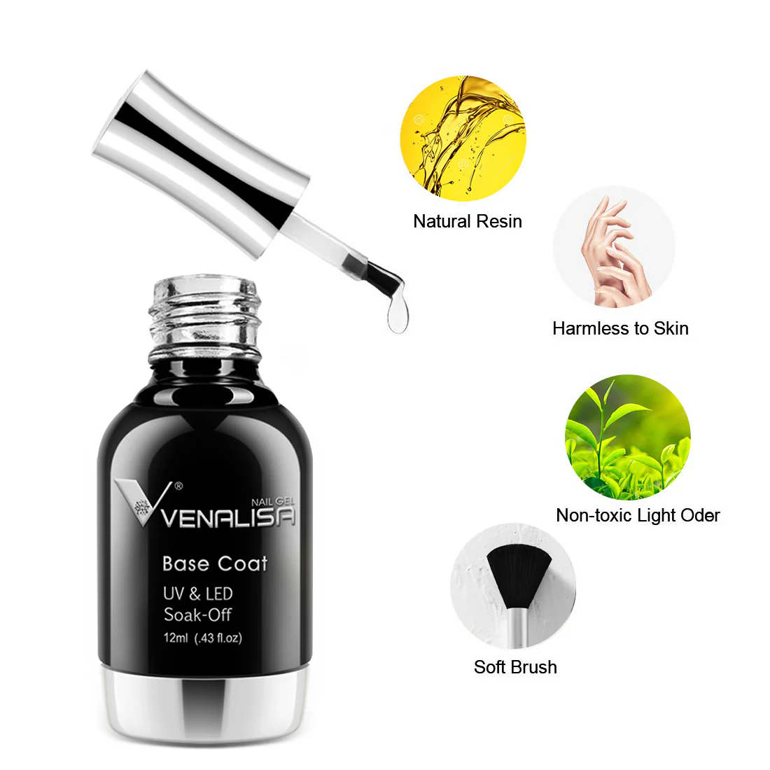 Base Coat 12ml TPO Free Hema Free - Image 3