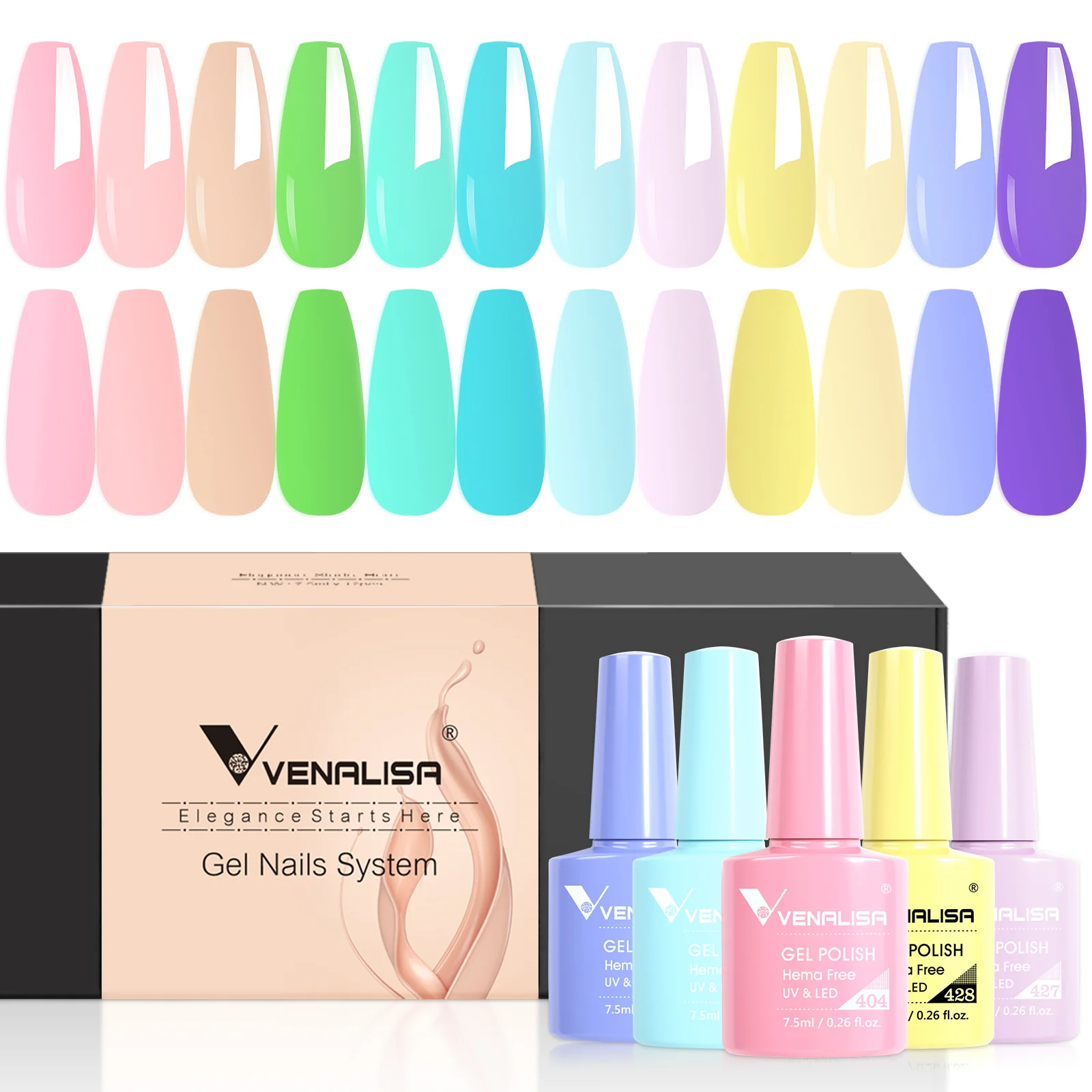 Gel Polish 12 Colors Set TPO Free Hema Free - Image 10