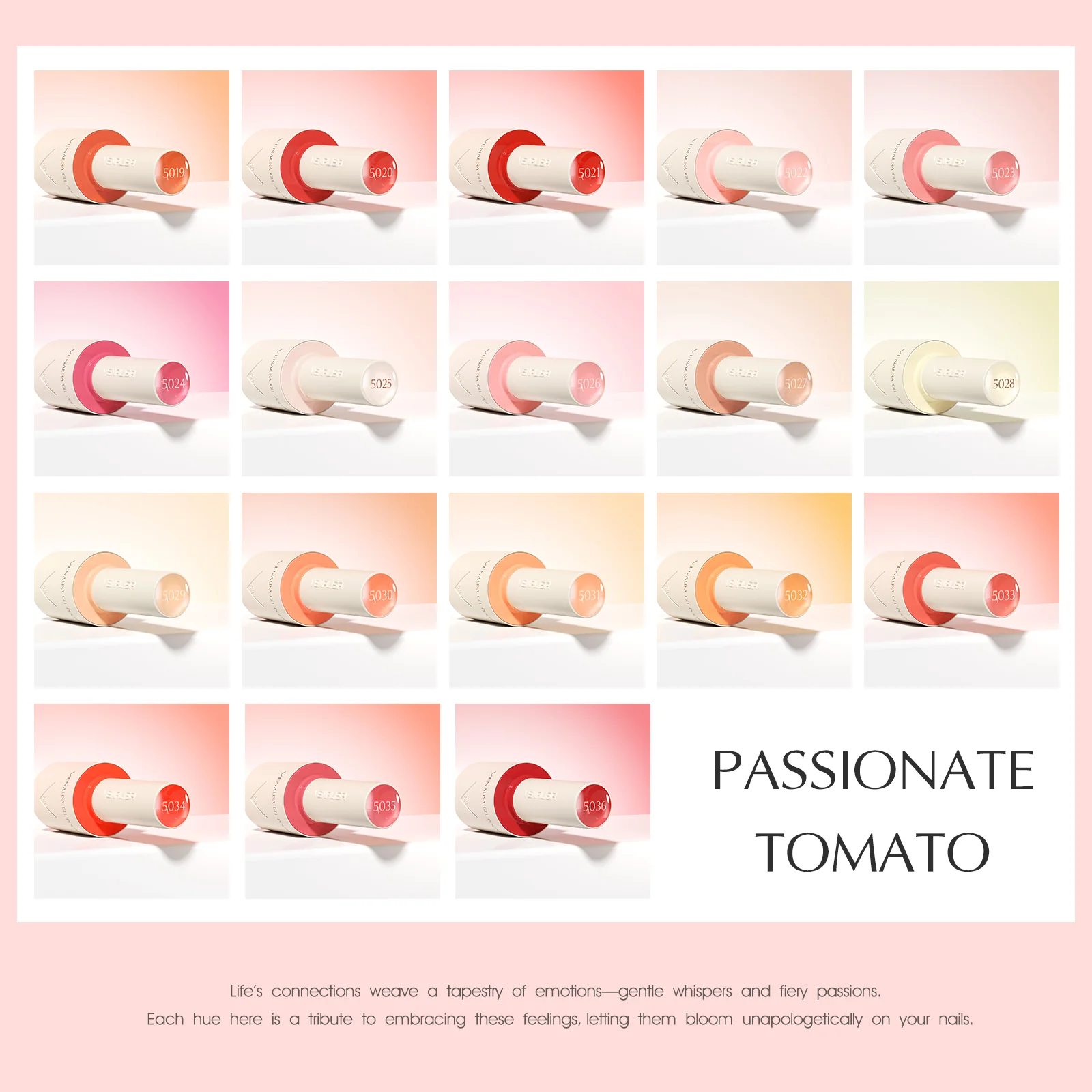 Nail Gel Polish 10ML PASSIONATE TOMATO TPO Free Hema Free - Image 3