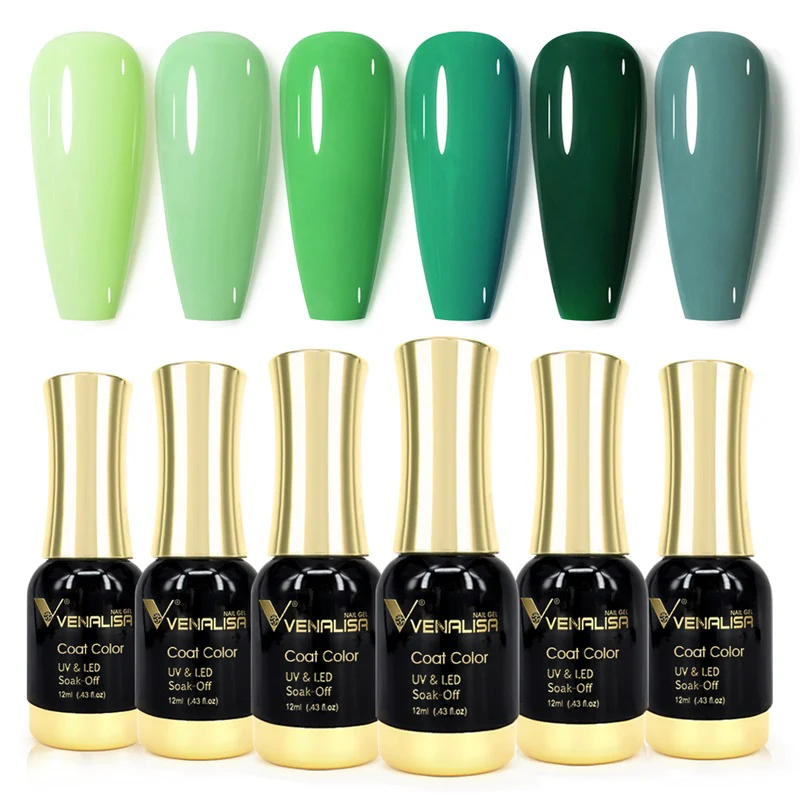 Midori Green - 12ml*6 Colors Gel Polish Set TPO Free Hema Free