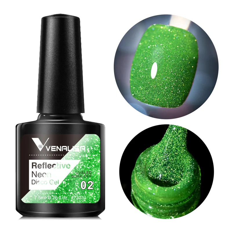 Reflective Neon Disco Gel TPO Free Hema Free - Image 3