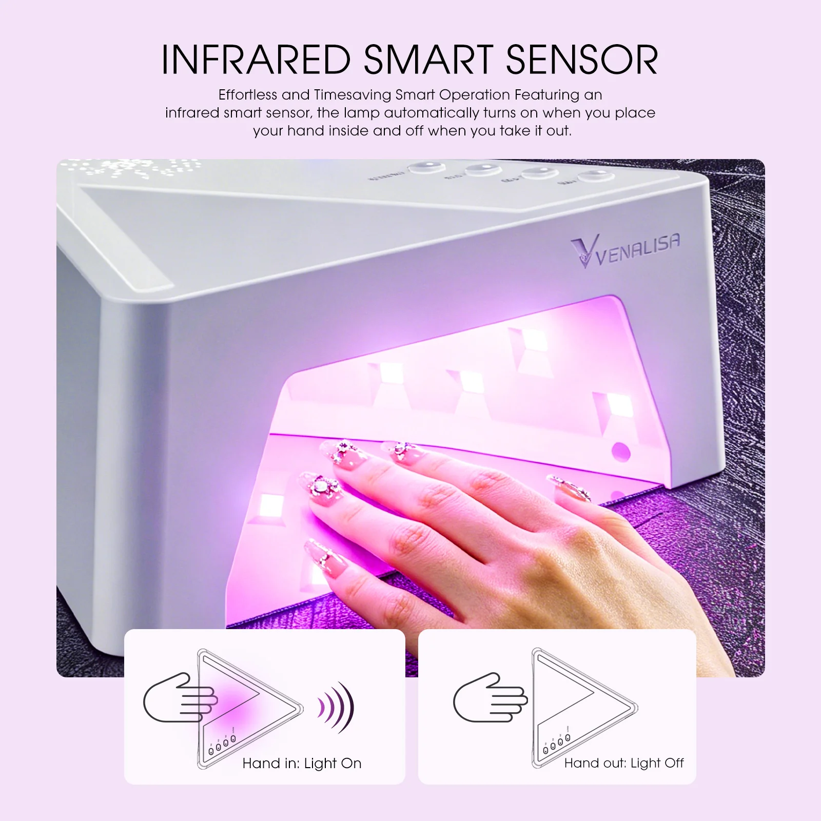 UV/LED Red Light Nail Lamp - Image 5