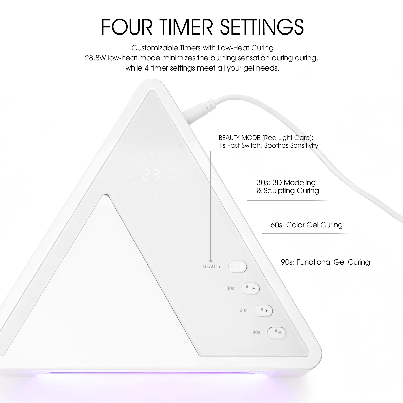UV/LED Red Light Nail Lamp - Image 6