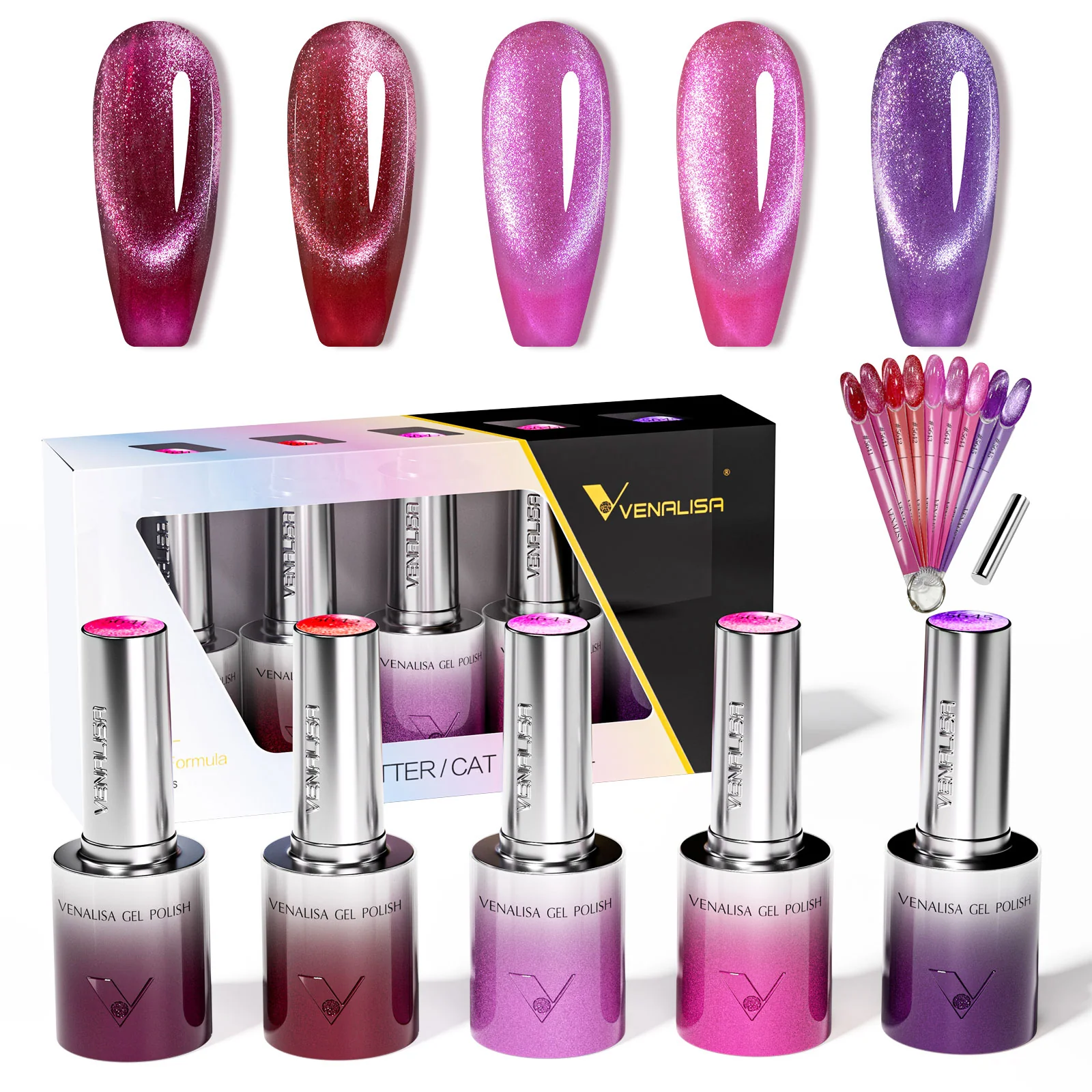 Velvet Cat Eye Gel Polish Set (10ML) TPO Free Hema Free